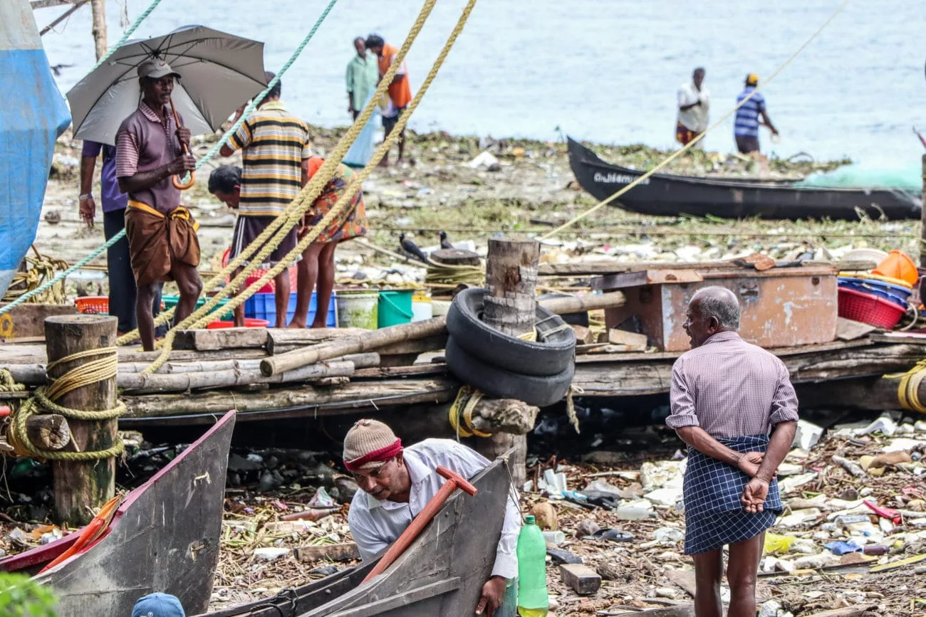 Fischer in Fort Kochi, Indien