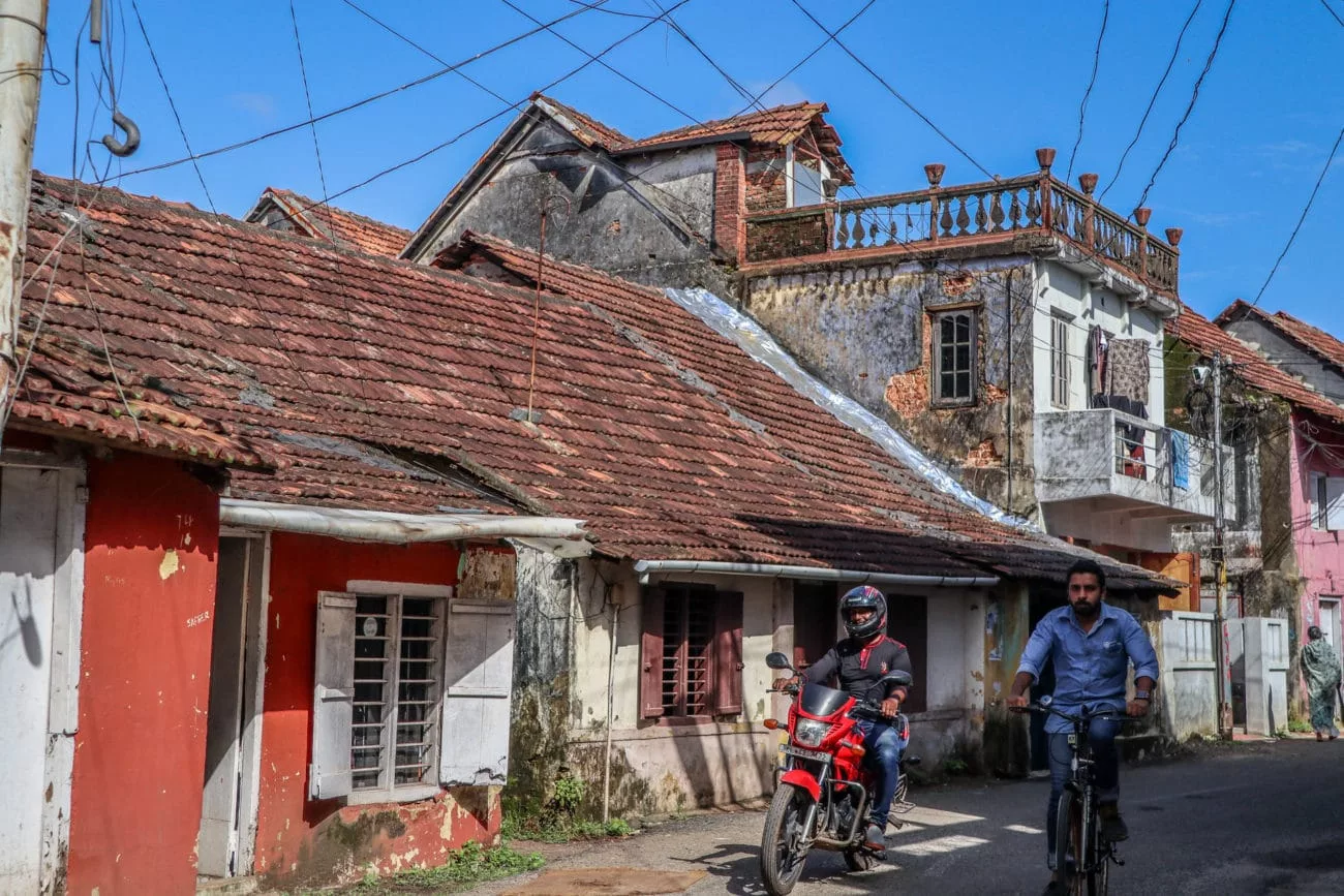Die Straßen des Marktes von Fort Kochi