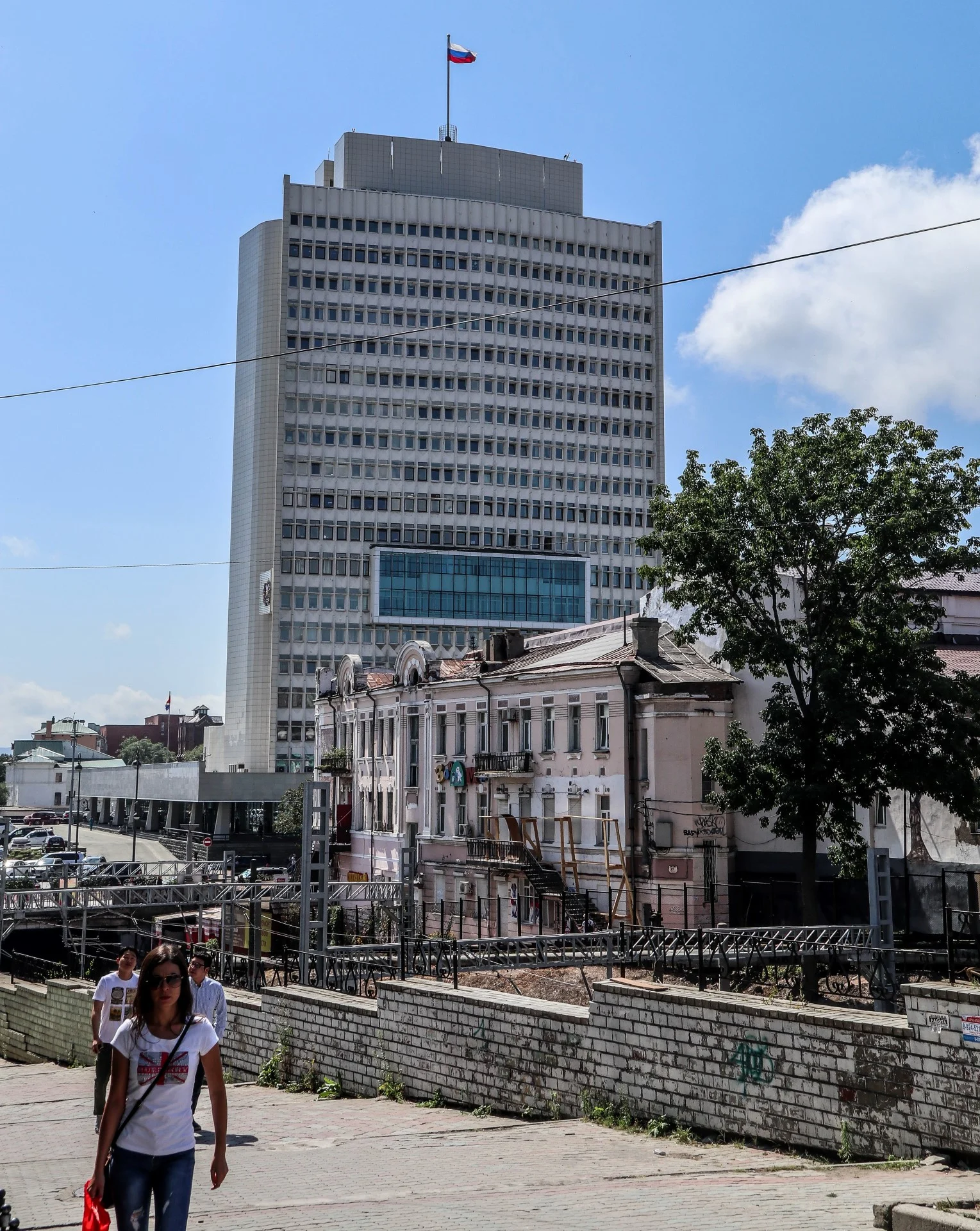 The ‘White House’ (Bely Dom), the Soviet-era government building that still anchors the central square