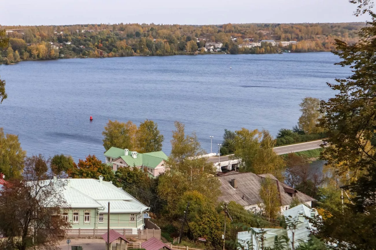 The Volga river next to Plyos, Russia