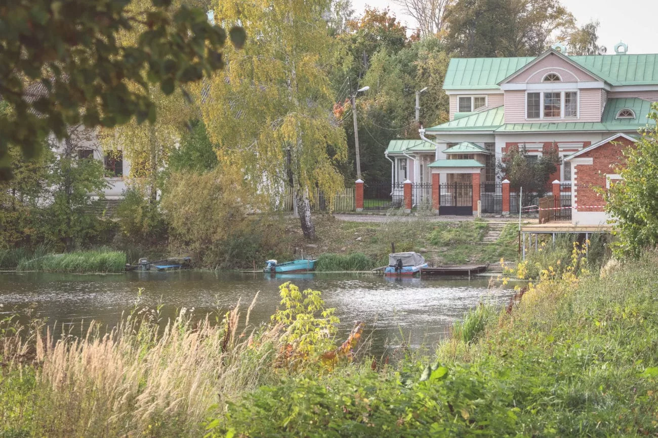 A view of a small lake, in Plyos, Russia