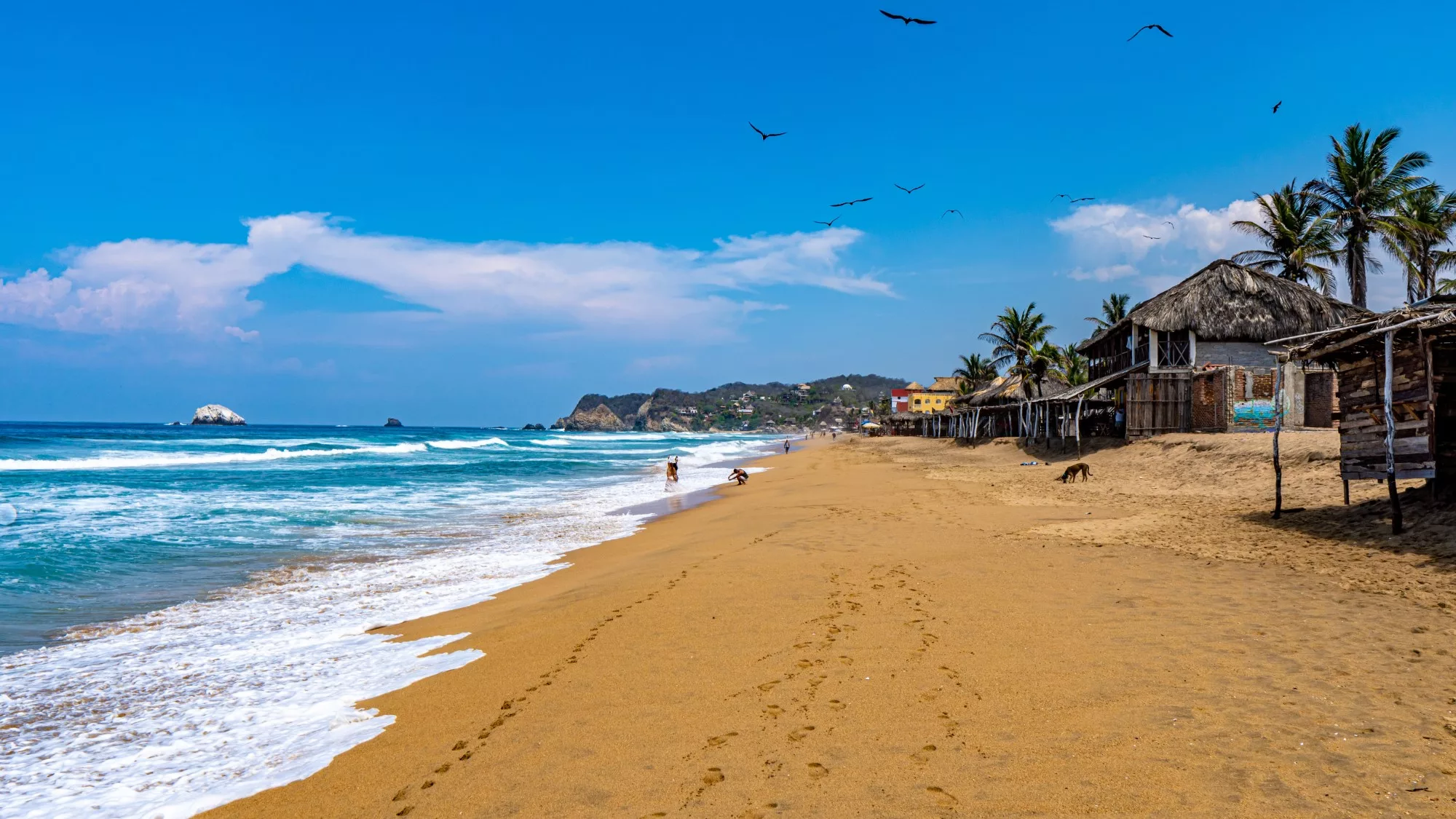 Playa Zipolite is a nude beach far from Puerto Escondido