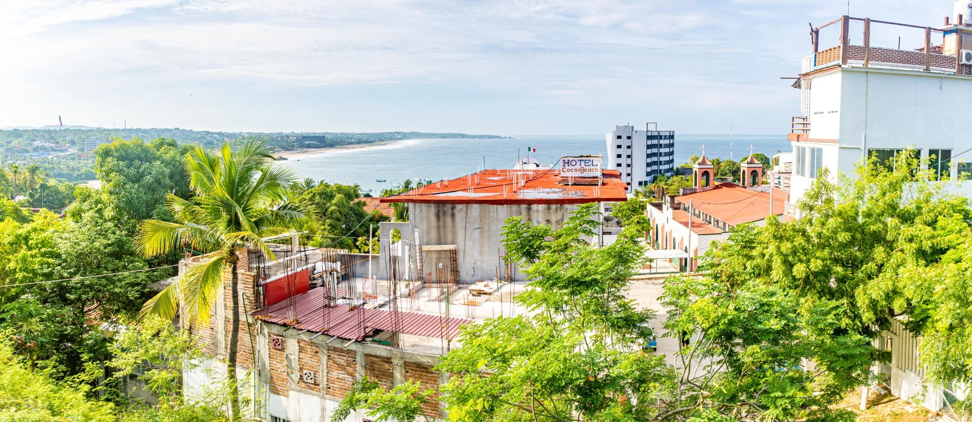 The vivid greens and blues that adorn Puerto Escondido, Mexico