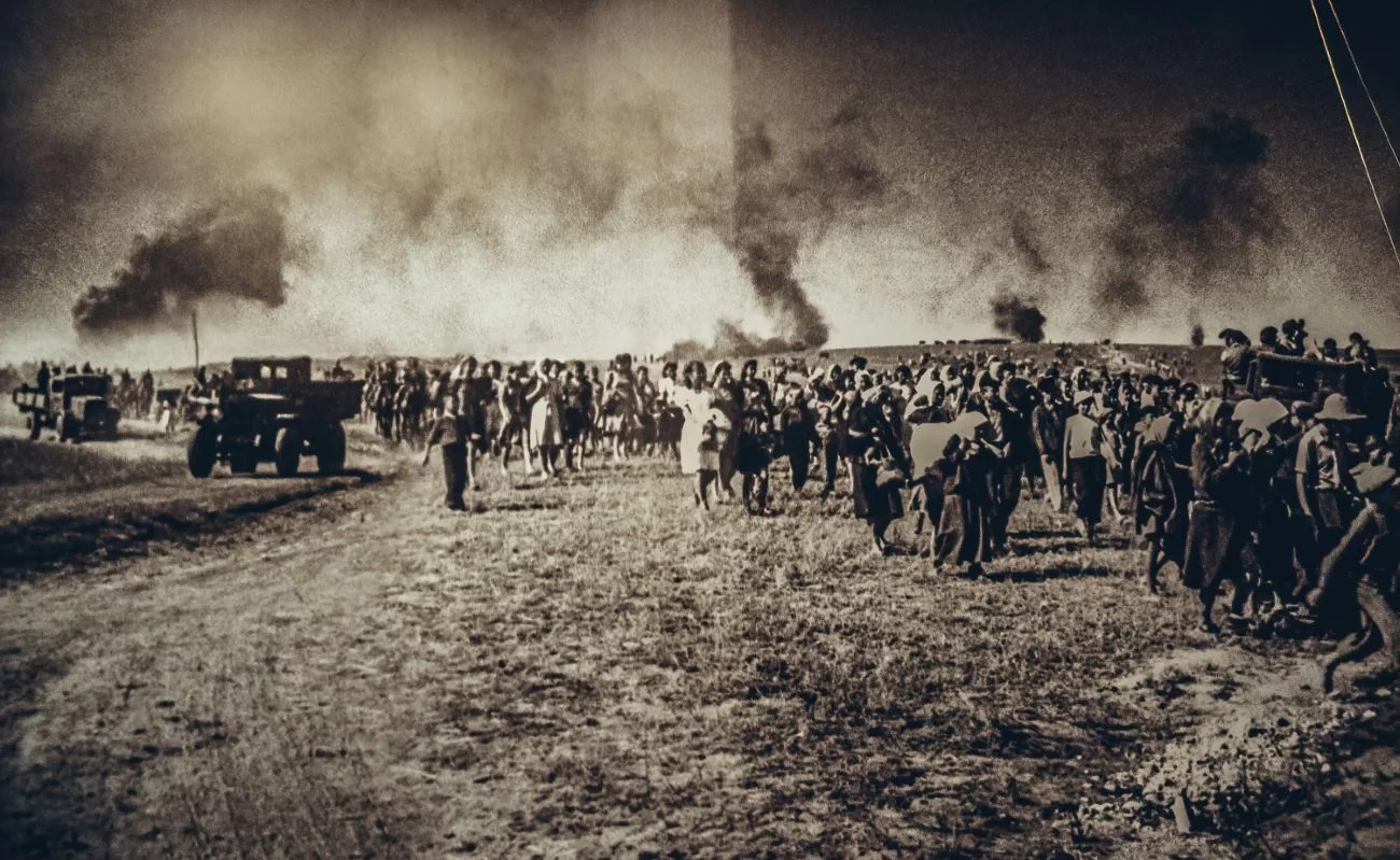 Ukrainiens déplacés pendant la guerre
