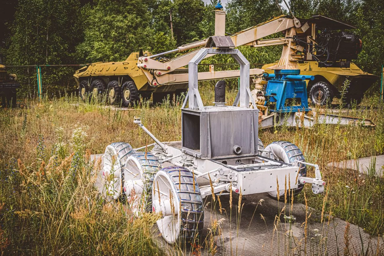 Der Roboter, der zur Beseitigung radioaktiver Trümmer vom Dach von Reaktor 4 eingesetzt wurde