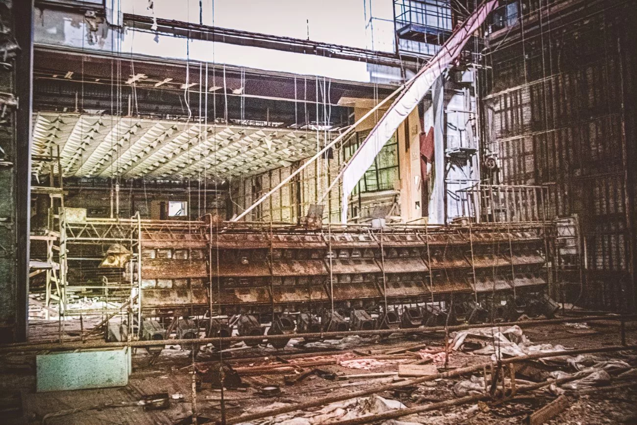 Ein kurzer Blick in das Theater in Pripjat