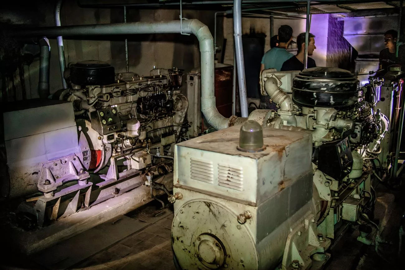 Ein Stromgenerator im Atombunker