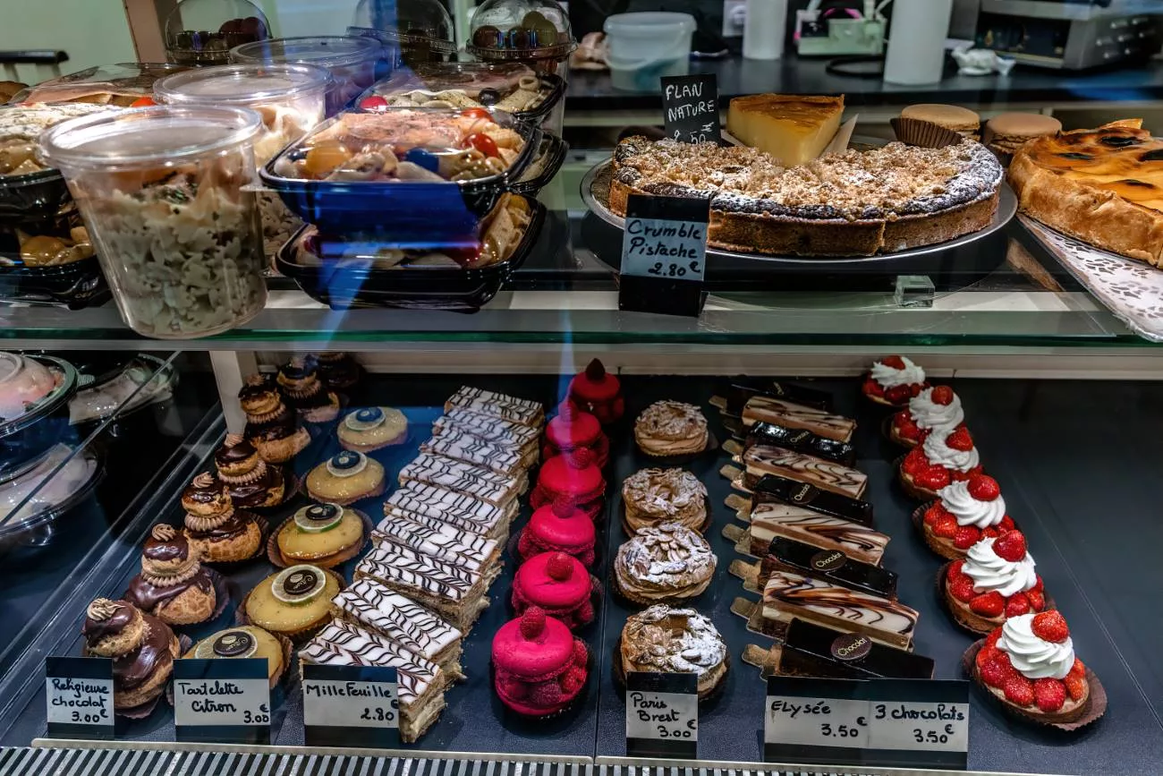 Les délicieux produits préparés dans les boulangeries françaises — qui se sont ensuite exportés dans le reste de l’Europe par expansion culturelle (jusqu’en Russie même)