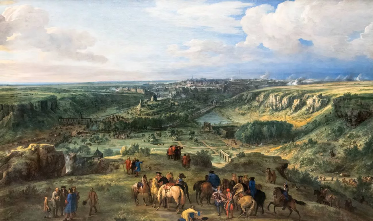 Vue de la ville de Luxembourg depuis les bains de Mansfeld (prise le 3 juin 1684) par Adam Frans van der Meulen