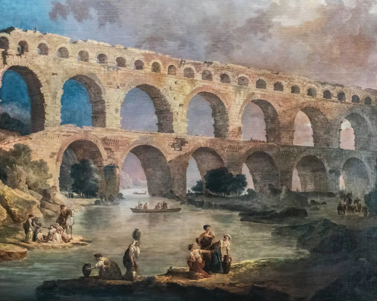 Le Pont du Gard, peint par Hubert Robert pour le roi Louis XVI en 1786