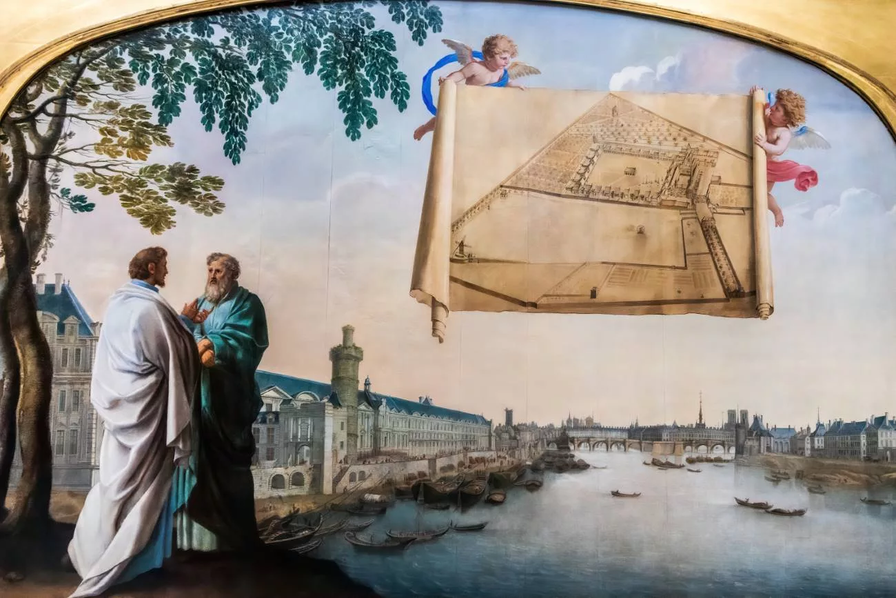 Plan de la Chartreuse de Paris par le peintre Eustache Le Sueur (années 1650)