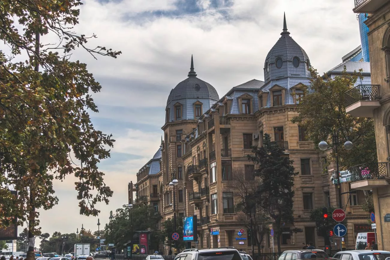 Ein deutsch inspiriertes Gebäude in Baku