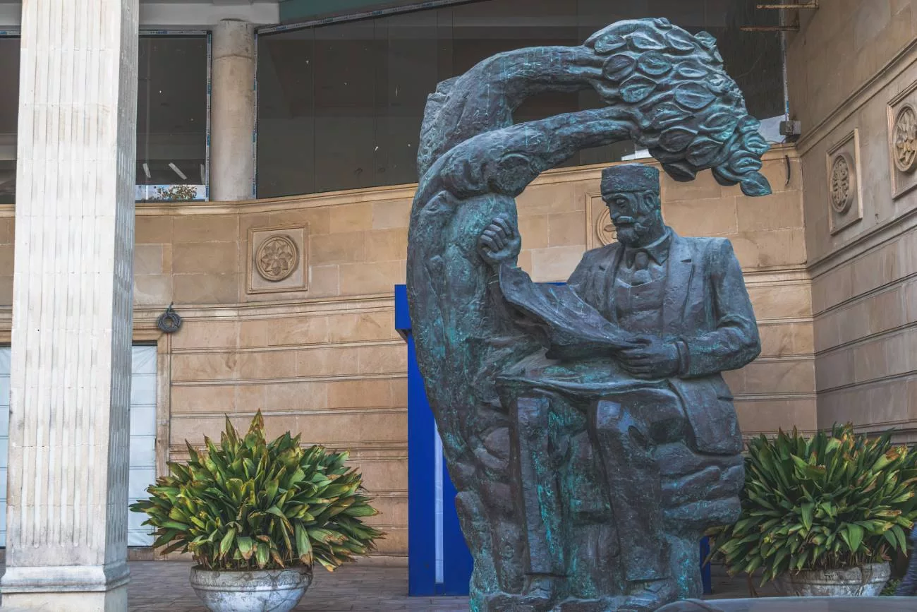 Eine kulturelle Statue in Icherisheher (Altstadt von Baku)